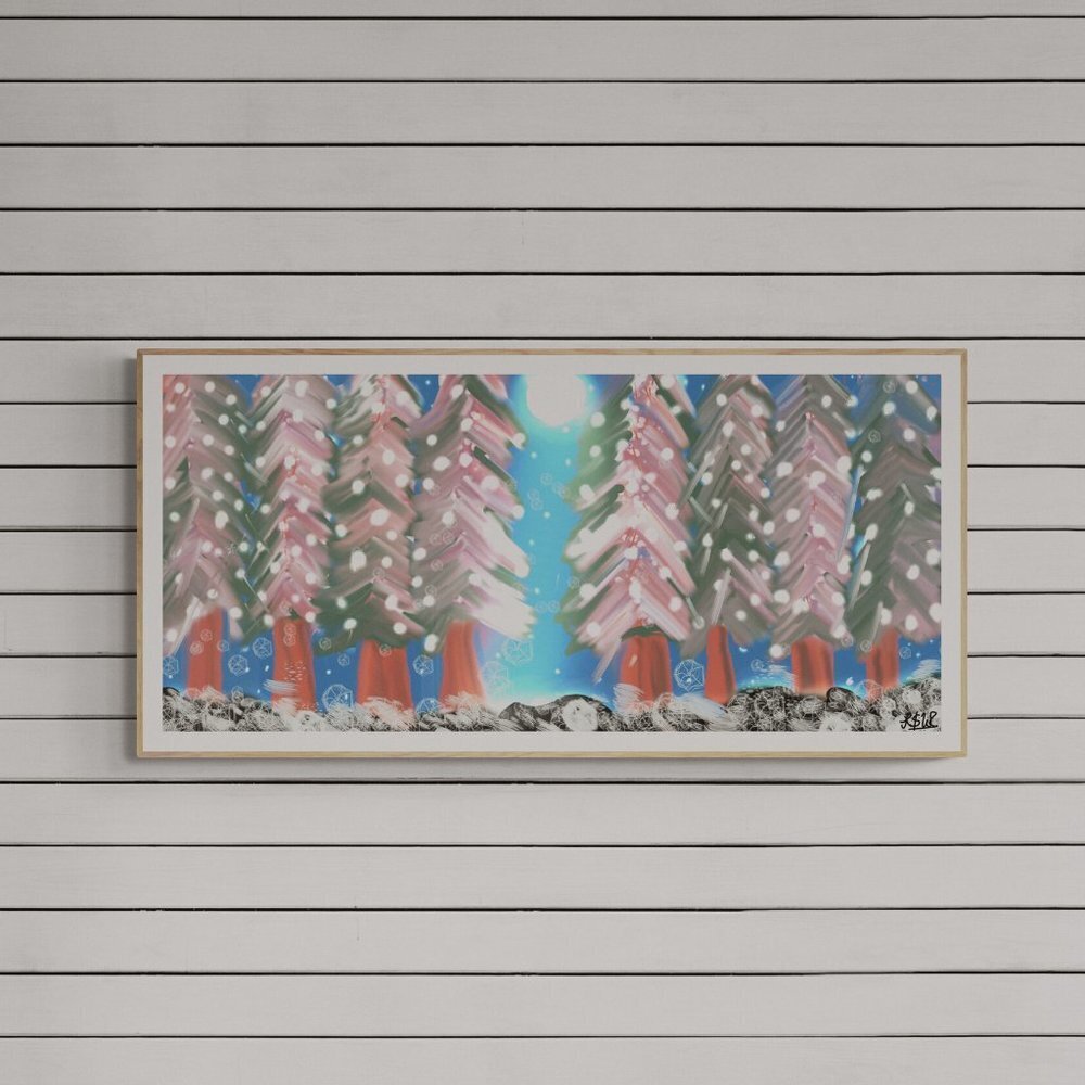 Winter Magic | Modern Wall Art Decor | Minimalist Digital Print